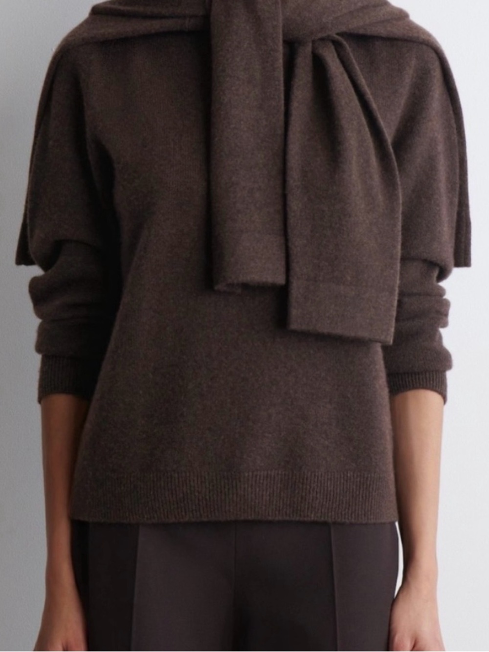 COS 100% Cashmere Brown Crewneck Sweater / Size S